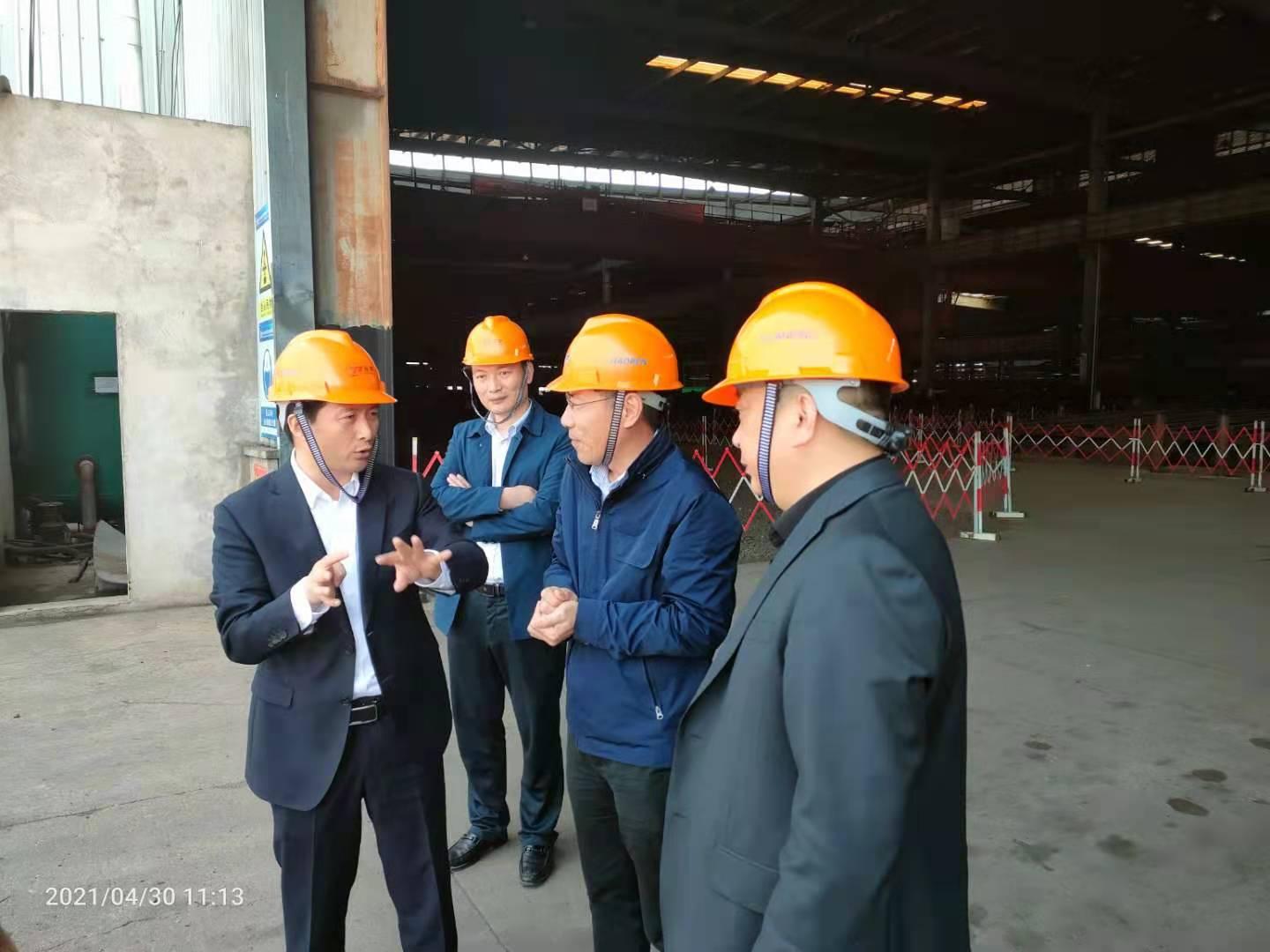 區(qū)委領(lǐng)導(dǎo)葛玉海一行來(lái)我司檢查工作